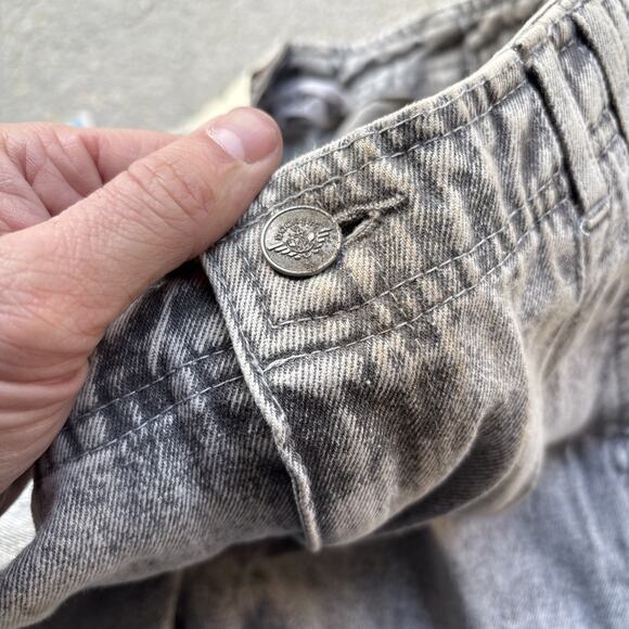 Deadstock 90s Dockers Jeans Black 29x32 Pleated Denim Levi’s Baggy Acid Vintage - Picture 9 of 16